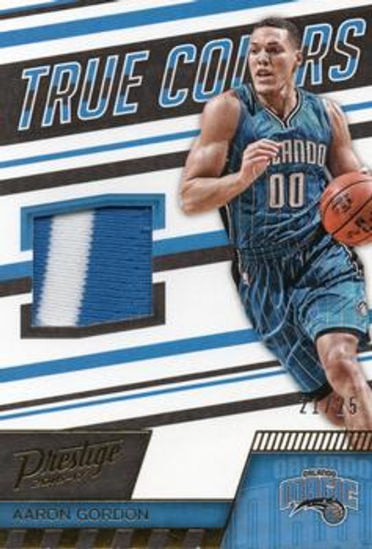 Aaron Gordon 2016 Prestige #1 True Colors Materials - Prime /25 RAW