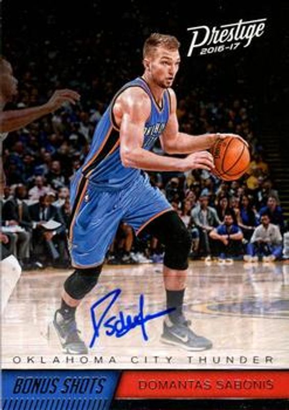 Domantas Sabonis 2016 Prestige #97 Bonus Shots Signatures Rookie RAW