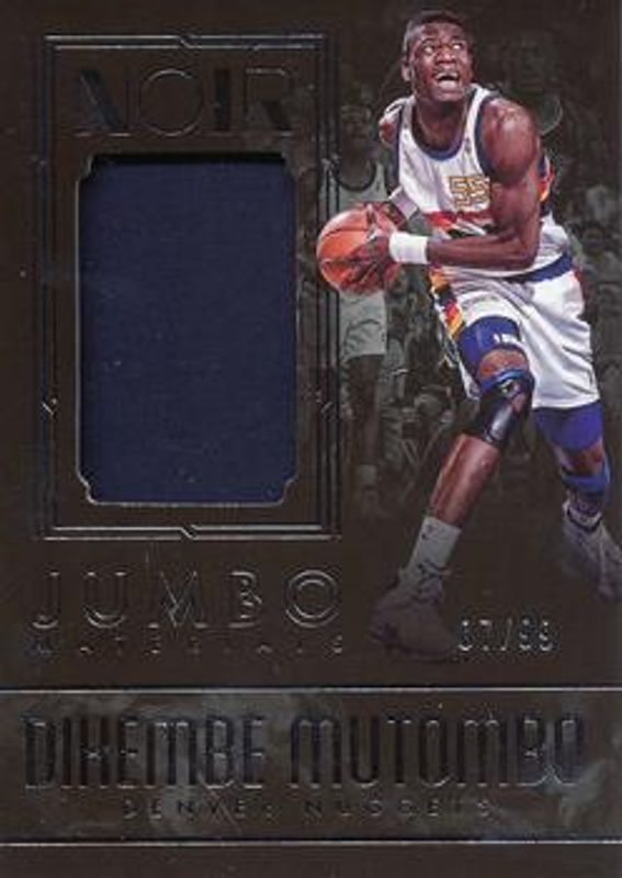 Dikembe Mutombo 2016 Noir #23 Jumbo - Materials /99 RAW