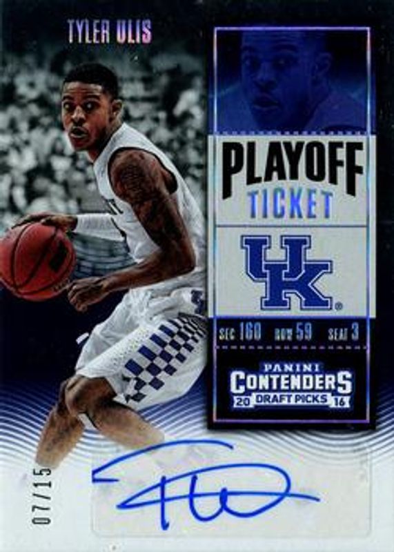 Tyler Ulis 2016 Contenders Draft Picks #113 College Ticket Autographs Variations - Playoff Ticket /15 Rookie RAW