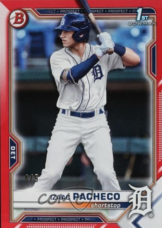 2021 Bowman Draft #BD-46 Red /5 (1st)