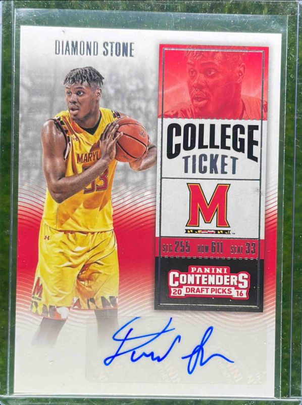 Diamond Stone 2016 Contenders Draft Picks #114 College Ticket Auto Rookie RAW