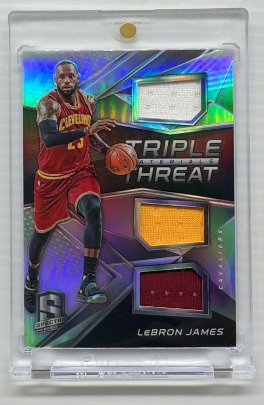 LeBron James 2016 Spectra #1 Triple Threat - Materials /149 Price