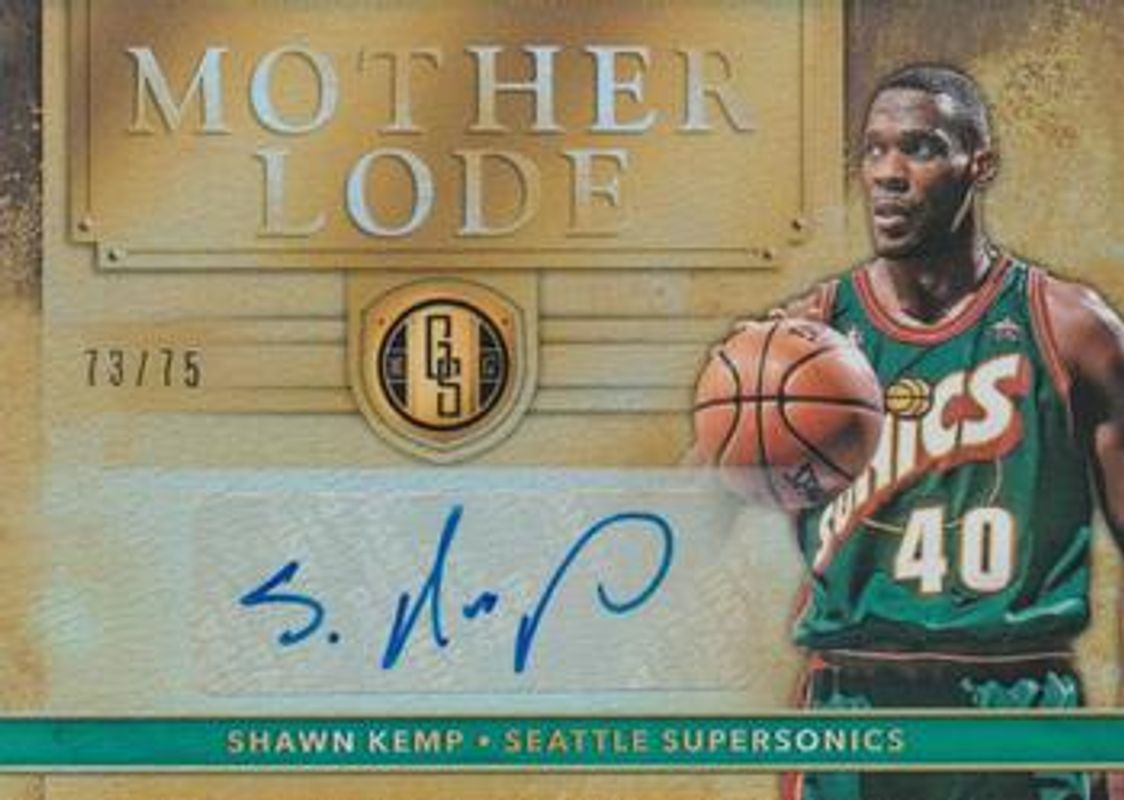 Shawn Kemp 2016 Gold Standard #41 Mother Lode /25 RAW