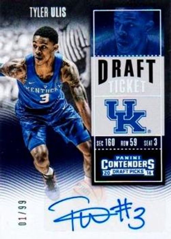 Tyler Ulis 2016 Contenders Draft Picks #113 College Ticket Autographs - Draft Ticket /99 Rookie RAW