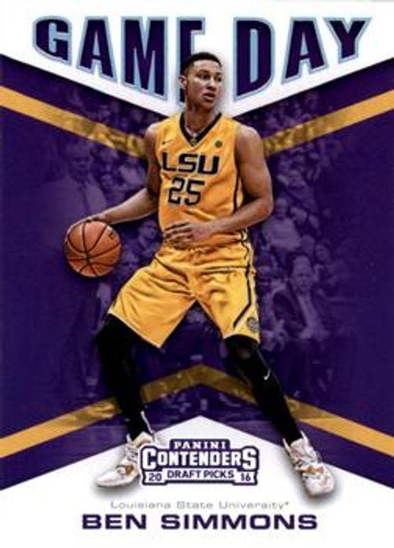 Ben Simmons 2016 Contenders Draft Picks #1 Game Day Rookie RAW