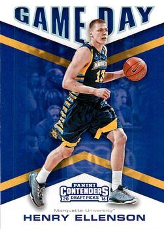 Henry Ellenson 2016 Contenders Draft Picks #5 Game Day Rookie RAW