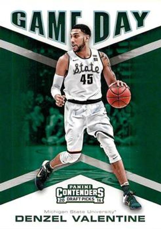 Denzel Valentine 2016 Contenders Draft Picks #12 Game Day Rookie RAW