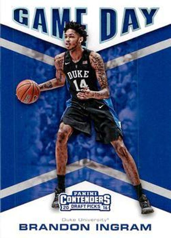 Brandon Ingram 2016 Contenders Draft Picks #2 Game Day Rookie RAW