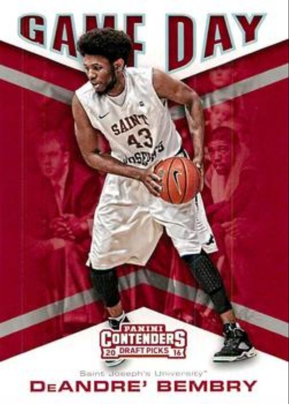 DeAndre' Bembry 2016 Contenders Draft Picks #18 Game Day Rookie RAW