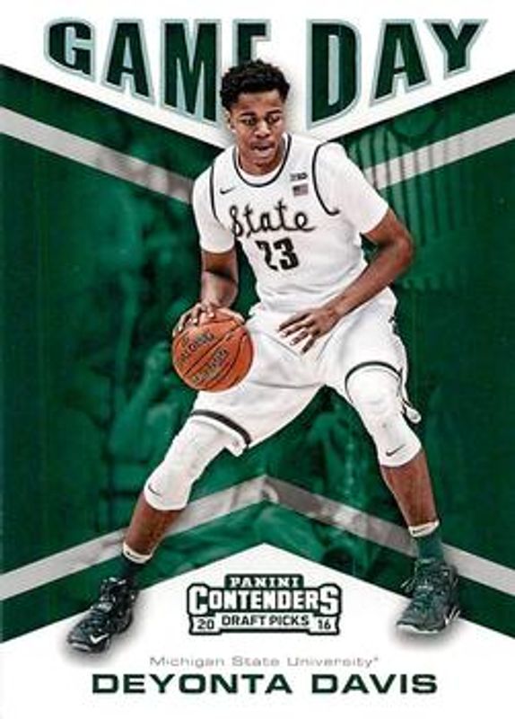 Deyonta Davis 2016 Contenders Draft Picks #11 Game Day Rookie RAW