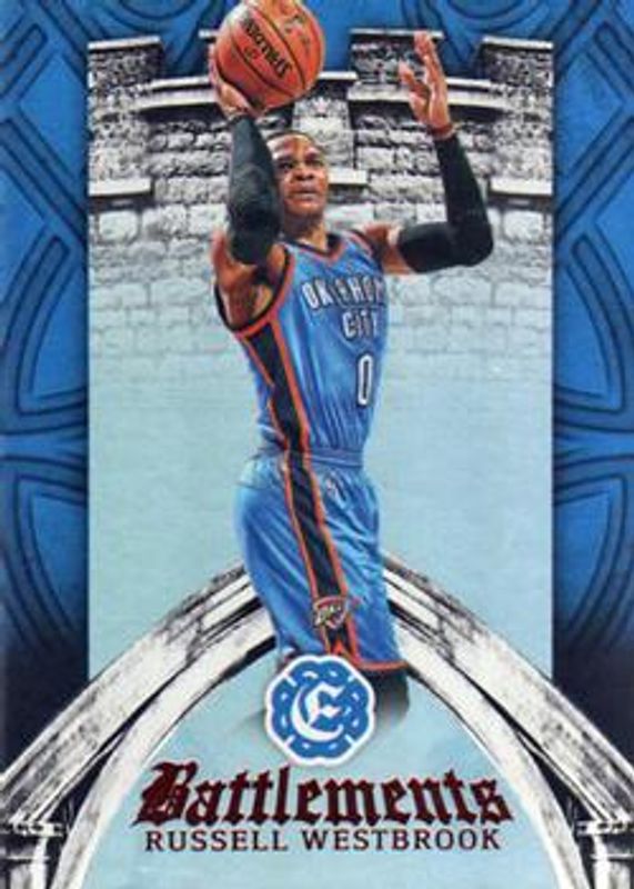 Russell Westbrook 2016 Excalibur #12 Battlements RAW