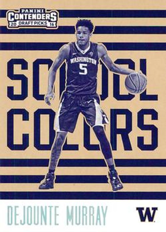Dejounte Murray 2016 Contenders Draft Picks #15 School Colors Rookie RAW