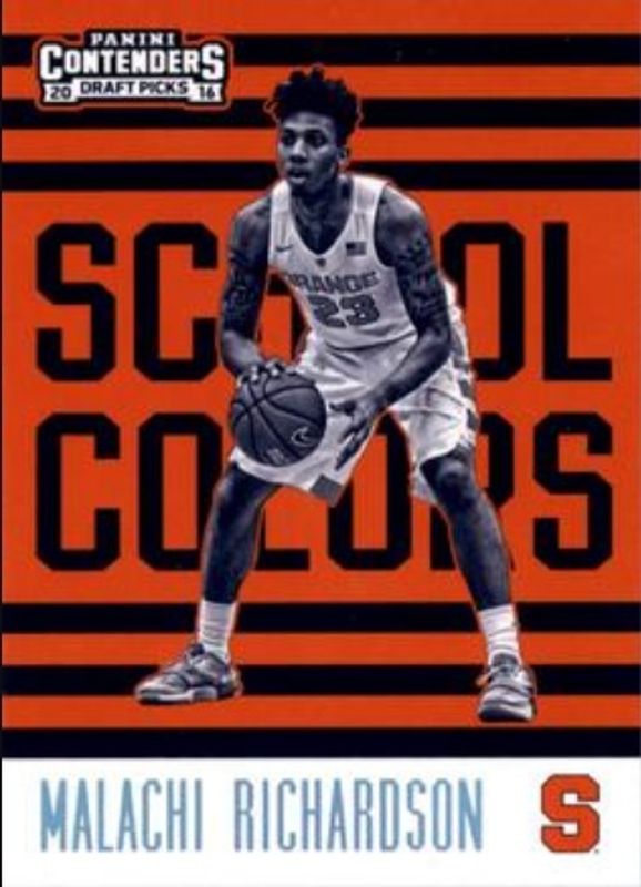 Malachi Richardson 2016 Contenders Draft Picks #20 School Colors Rookie RAW