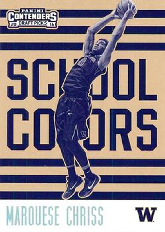Marquese Chriss 2016 Contenders Draft Picks #7 School Colors Rookie RAW