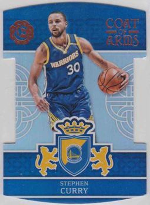 Stephen Curry 2016 Excalibur #1 Coat of Arms RAW