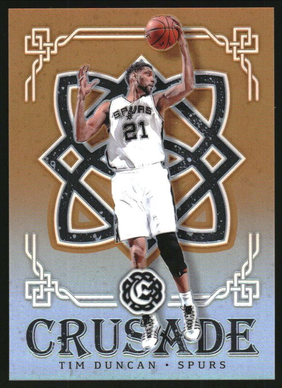 Tim Duncan 2016 Excalibur #86 Crusade - Orange /25 RAW