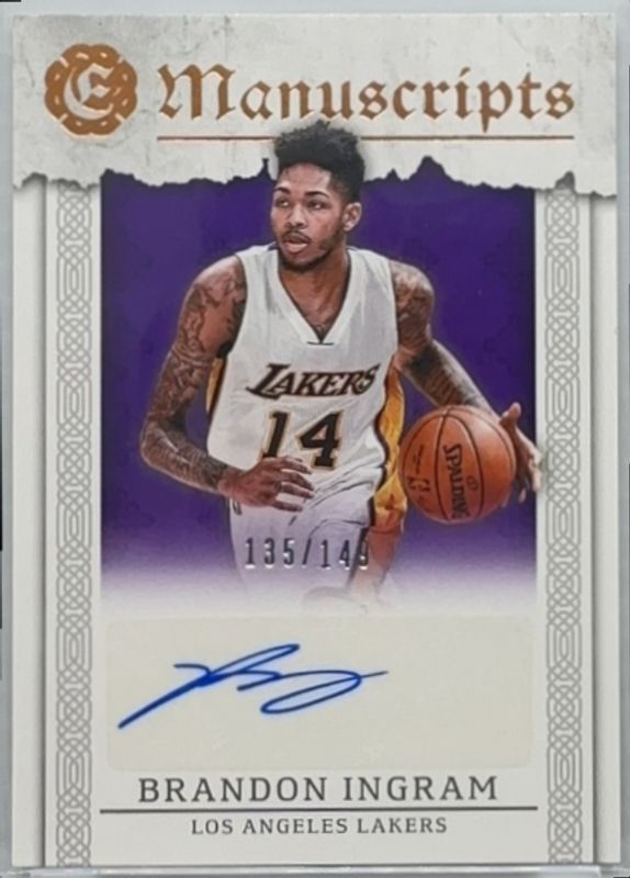 Brandon Ingram 2016 Excalibur #M-BI Manuscripts /149 Rookie RAW