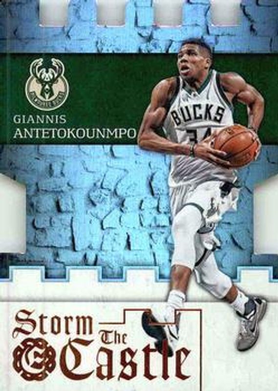 Giannis Antetokounmpo 2016 Excalibur #16 Storm the Castle RAW