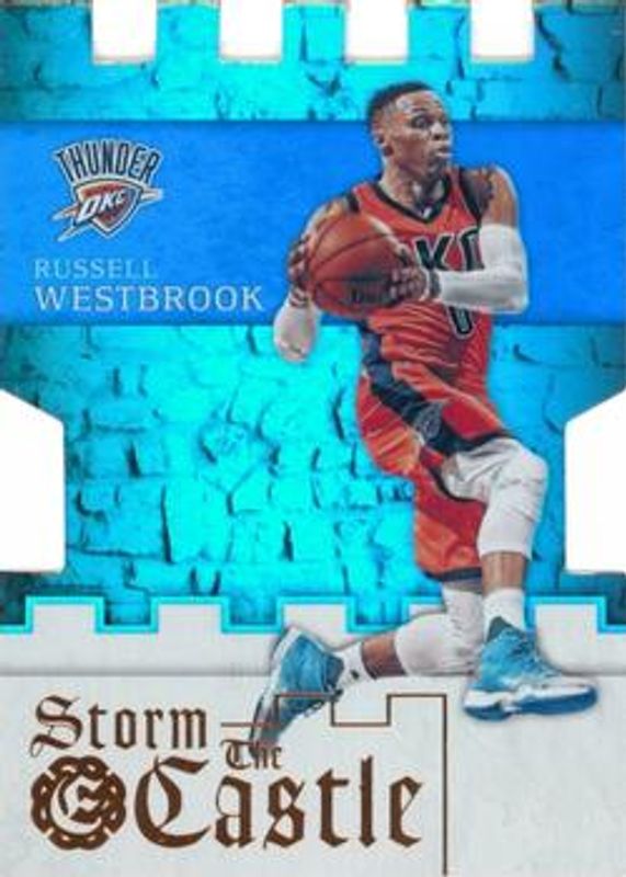 Russell Westbrook 2016 Excalibur #21 Storm the Castle RAW