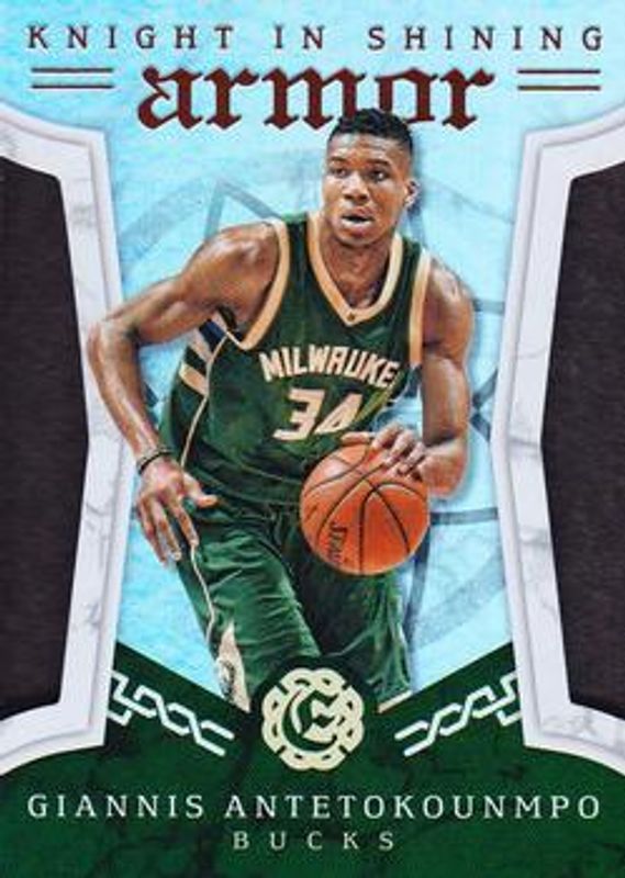 Giannis Antetokounmpo 2016 Excalibur #18 Knight in Shining Armor RAW