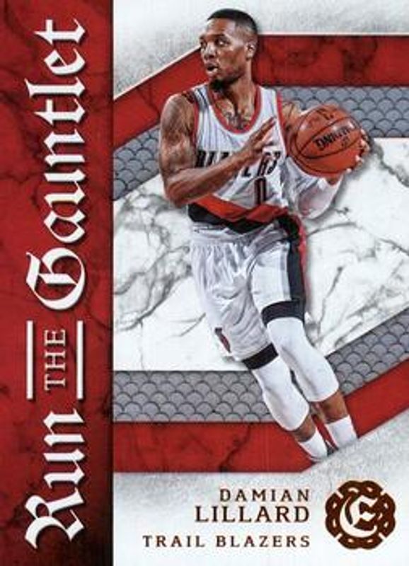 Damian Lillard 2016 Excalibur #23 Run the Gauntlet RAW