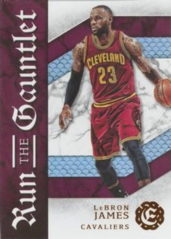 LeBron James 2016 Excalibur #4 Run the Gauntlet RAW
