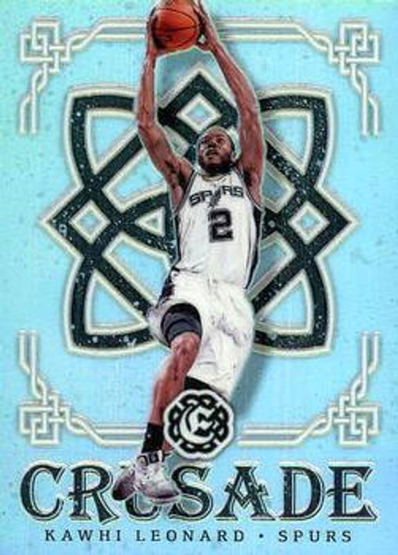 Kawhi Leonard 2016 Excalibur #11 Crusade - Silver RAW