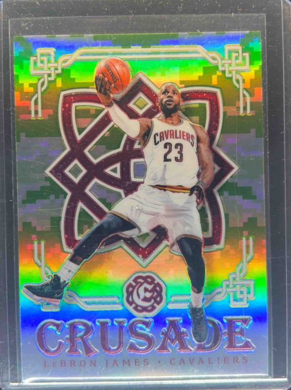LeBron James 2016 Excalibur #1 Crusade - Camo RAW