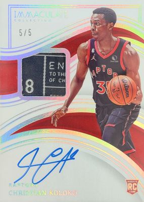 2022 Immaculate #107 Rookie Patch Auto - Tag /5