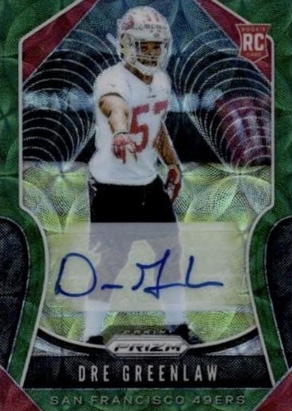 2019 Prizm #384 Rookie Autographs - Green Scope /75