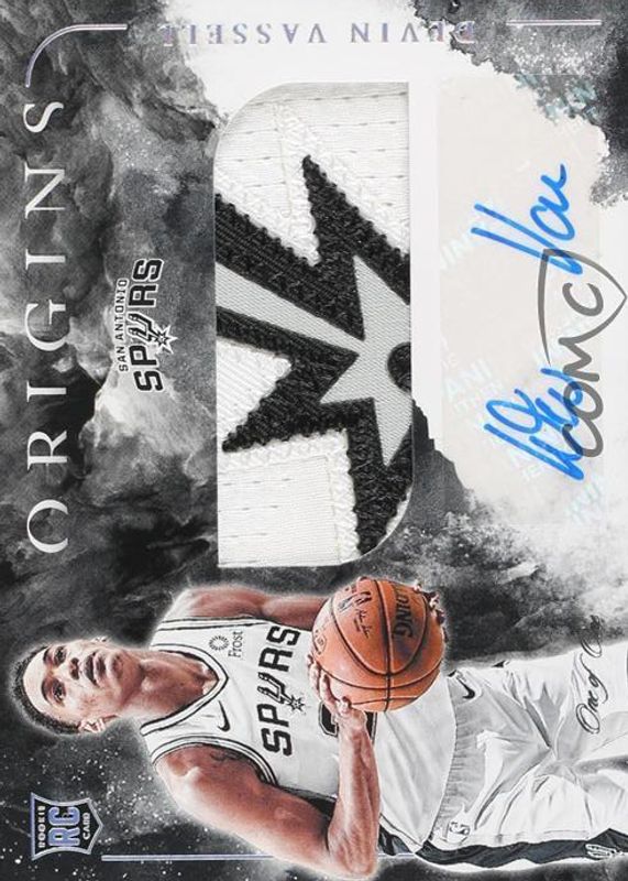 Devin Vassell 2020 Origins #RJA-VAS Rookie Jersey Autographs - Black /1 PSA 10