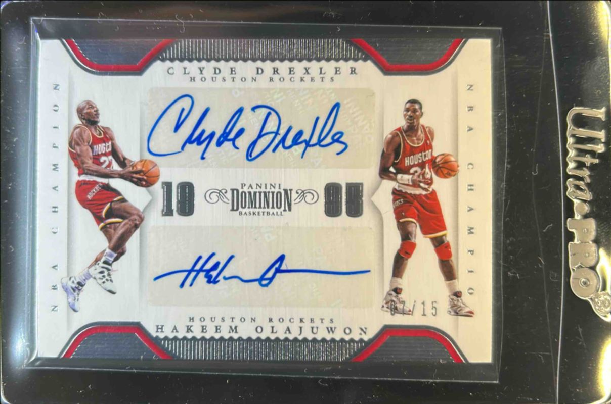 2017 Dominion #CDS-1995 NBA Champions Dual Signatures /4