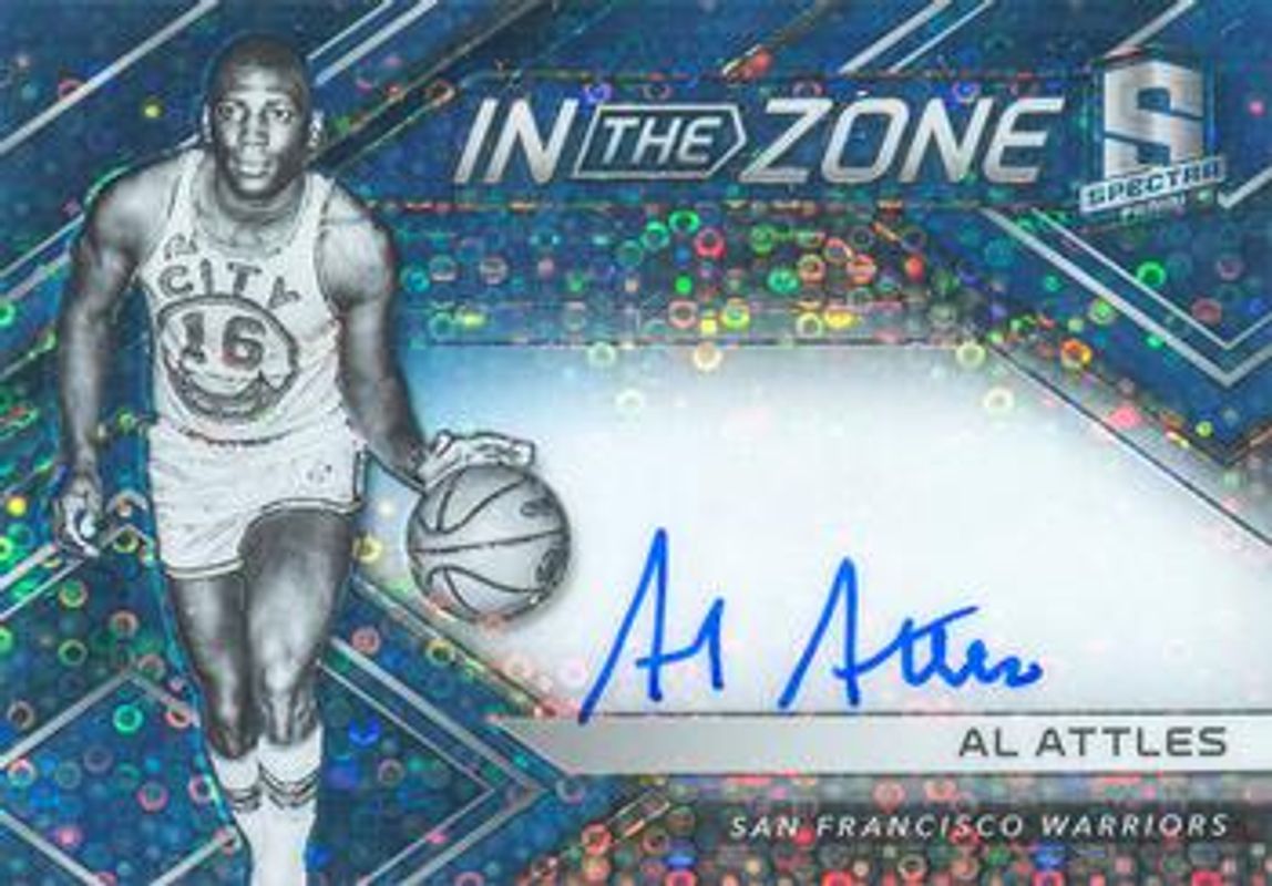 2017 Spectra #IZ-AAT In The Zone Autographs - Neon Blue /49