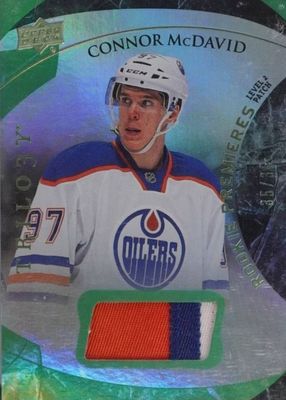 2015 Upper Deck Trilogy #134 Level 2 - Rookie Premieres Patches - Green Rainbow Foil /35