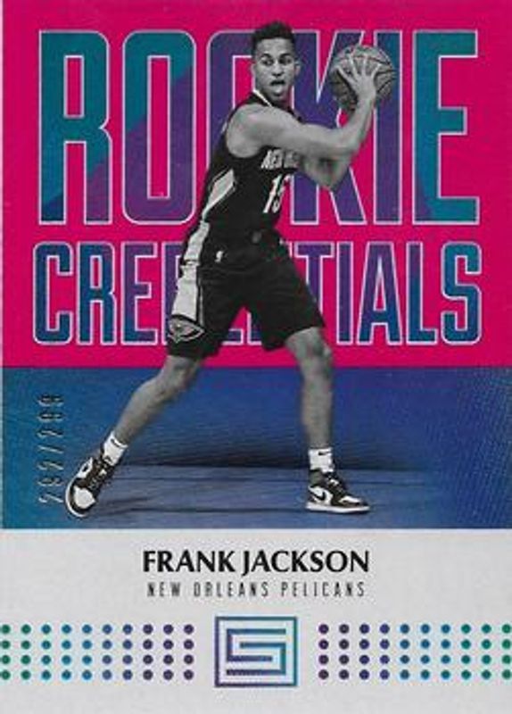 Frank Jackson (NBA) 2017 Status #6 Rookie Credentials - Red /299 RAW
