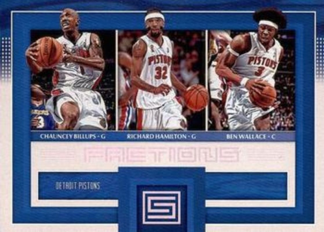 Ben Wallace / Chauncey Billups / Richard Hamilton 2017 Status #28 Factions RAW