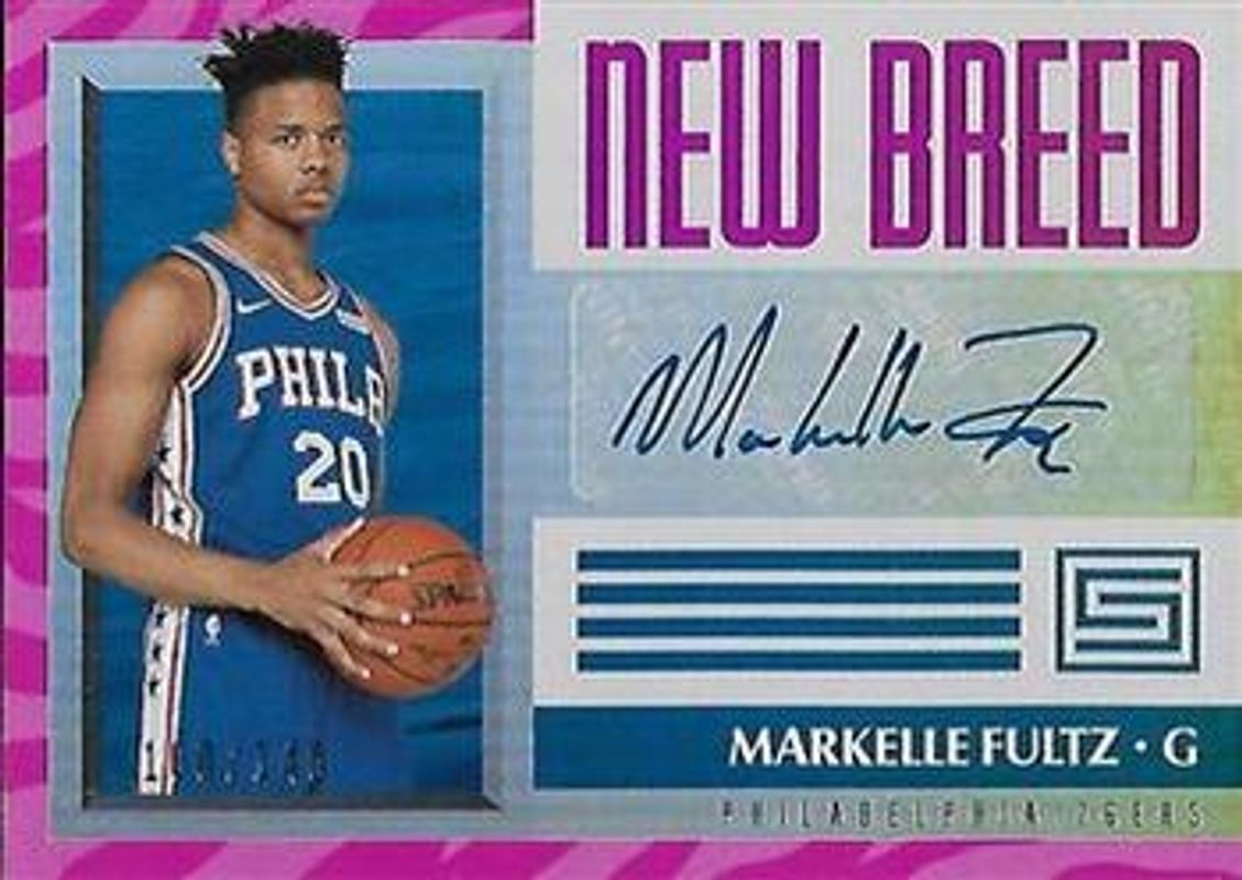 Markelle Fultz 2017 Status #NB-MFZ New Breed Autographs - Pink /149 Rookie RAW