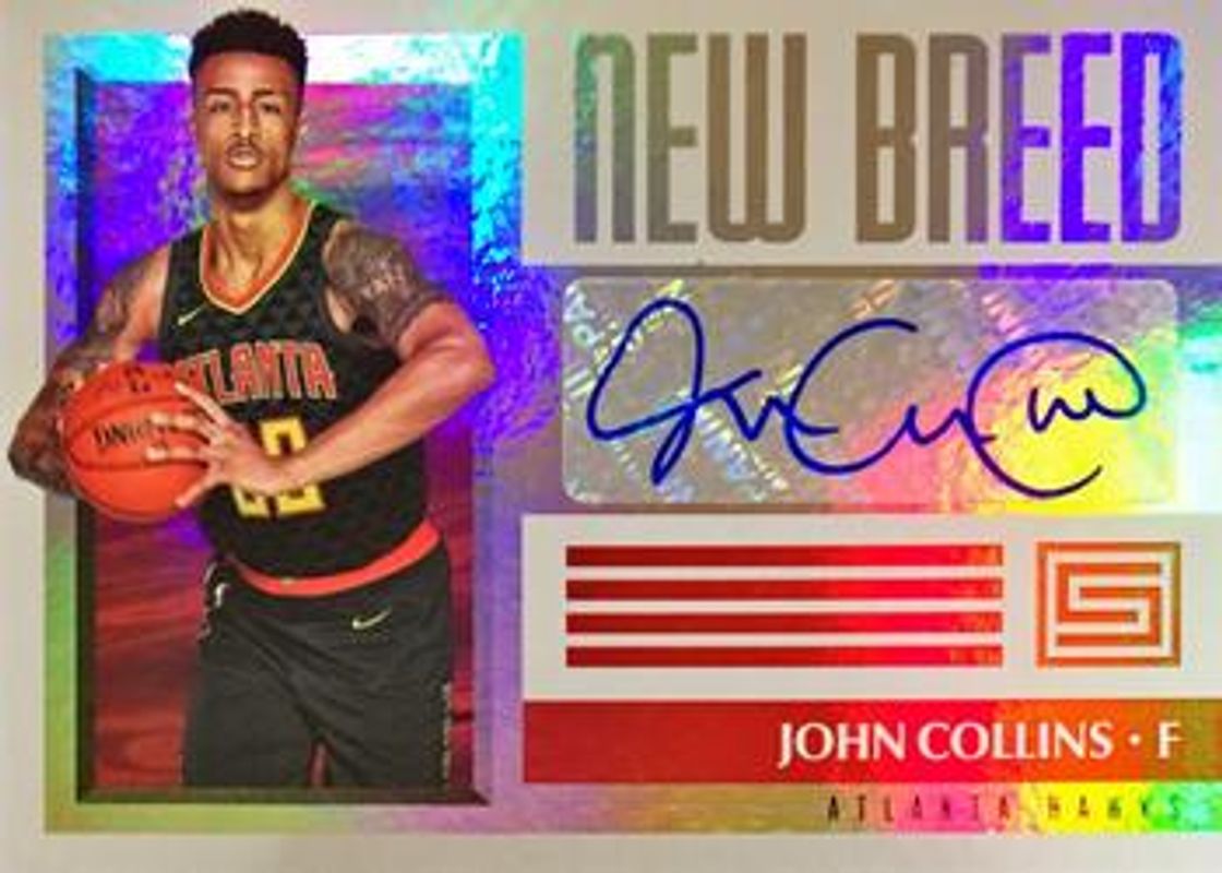 John Collins 2017 Status #NB-JCL New Breed Autographs Rookie RAW