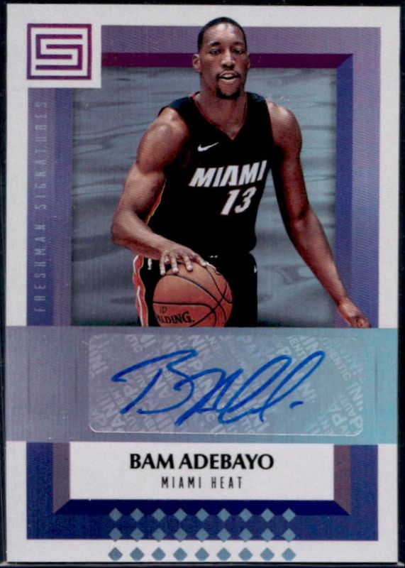Bam Adebayo 2017 Status #FS-BAE Freshman Signatures Rookie RAW