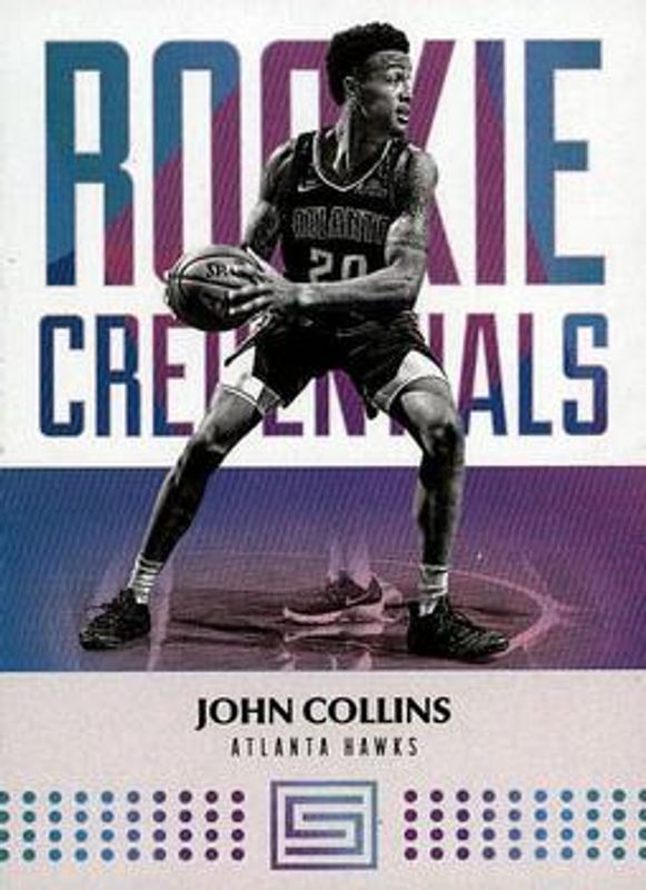 John Collins 2017 Status #30 Rookie Credentials RAW