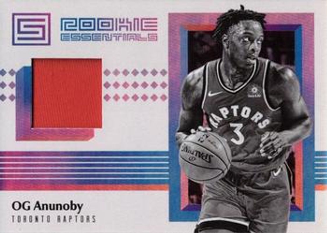 OG Anunoby 2017 Status #RE-OGA Rookie Essentials Relics RAW