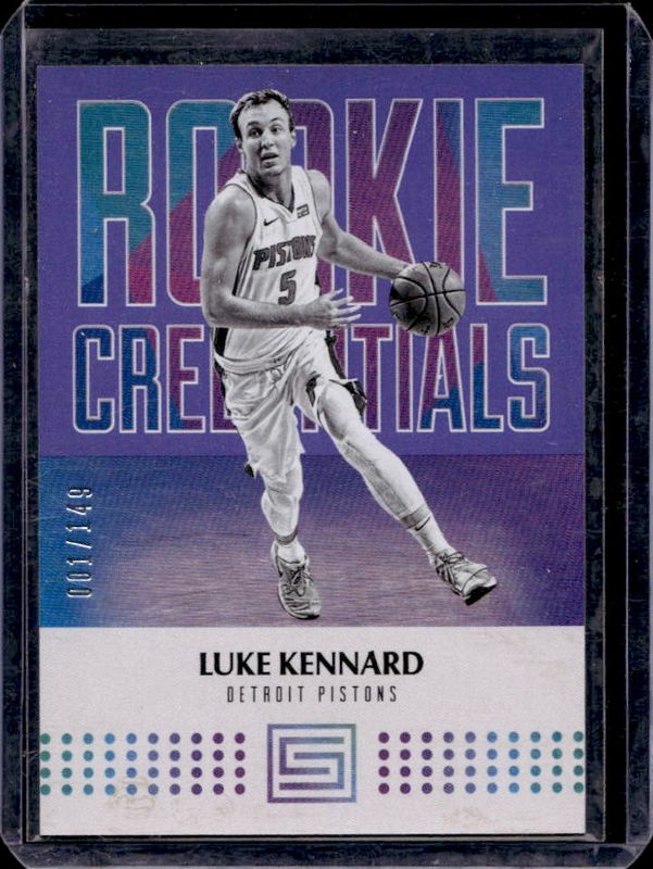 Luke Kennard 2017 Status #3 Rookie Credentials - Purple /149 RAW