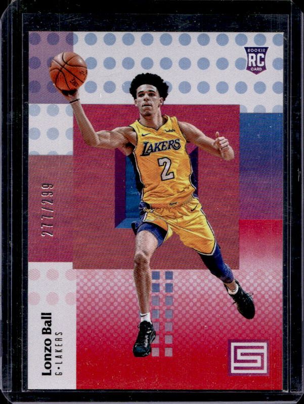 Lonzo Ball 2017 Status #118 Red /299 Rookie RAW