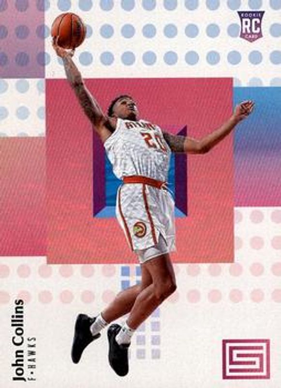 John Collins 2017 Status #134 Base Rookie RAW