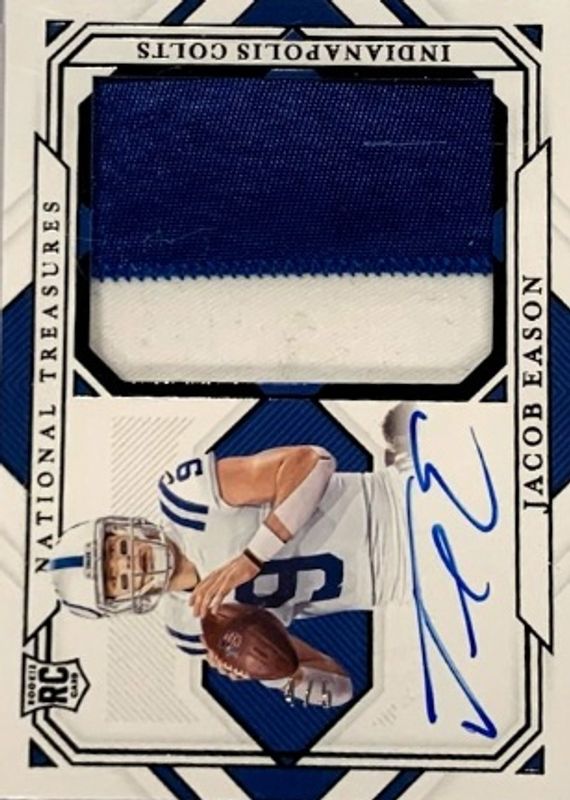 2020 National Treasures #RMS-JE Rookie Material Signatures - Black /5
