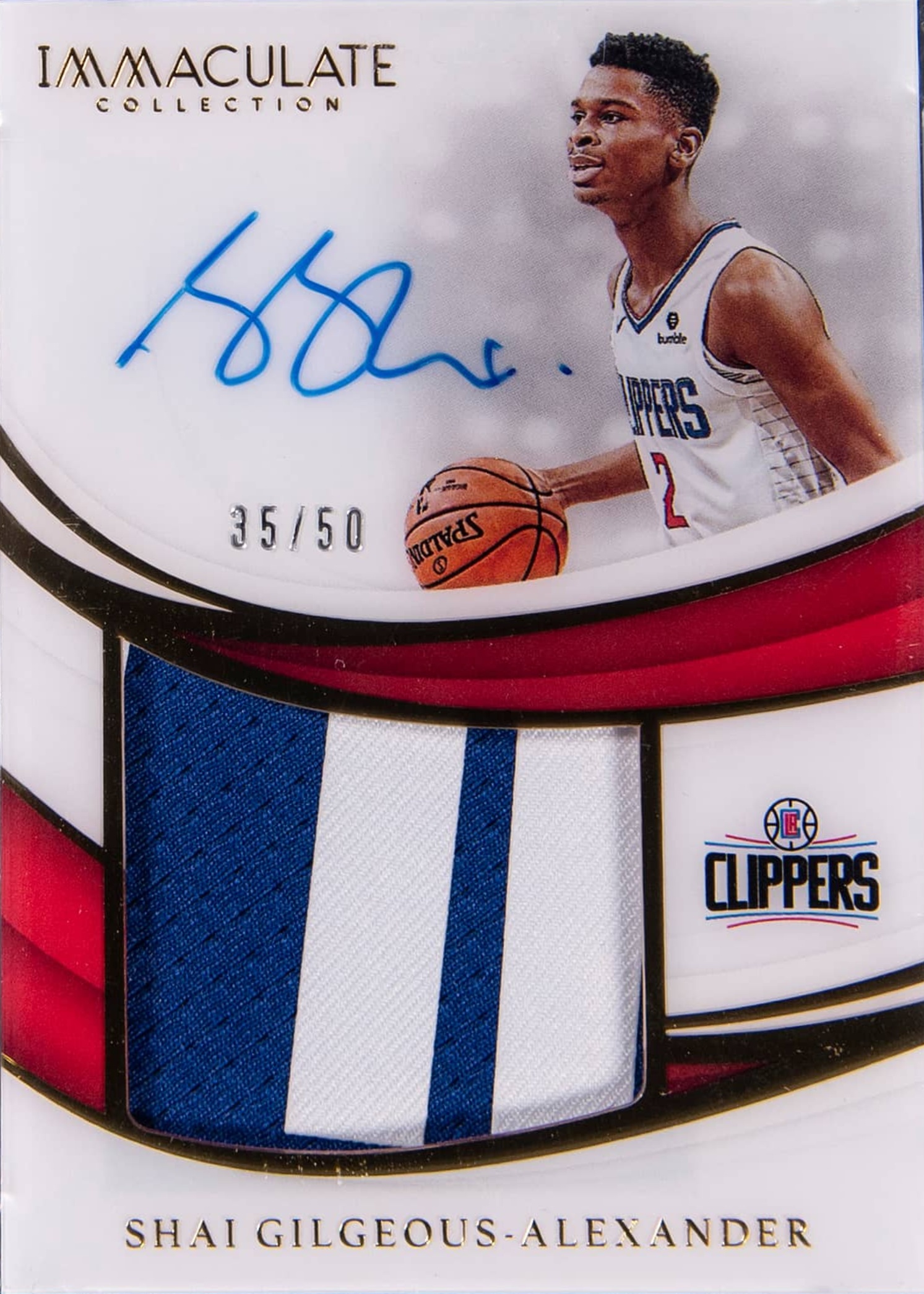 Shai Gilgeous-Alexander 2018 Immaculate #PP-SGA Premium Patch 