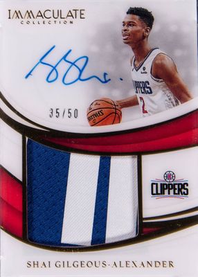 2018 Immaculate #PP-SGA Premium Patch Autographs (/50)