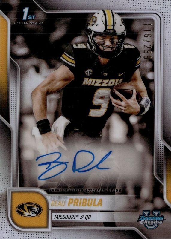 2025 Bowman Chrome University #BCA-BP Prospect Auto - Refractor /299 (1st)