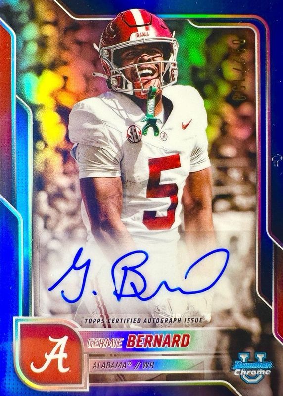 2025 Bowman Chrome University #BCA-GB Prospect Auto - Blue Refractor /150